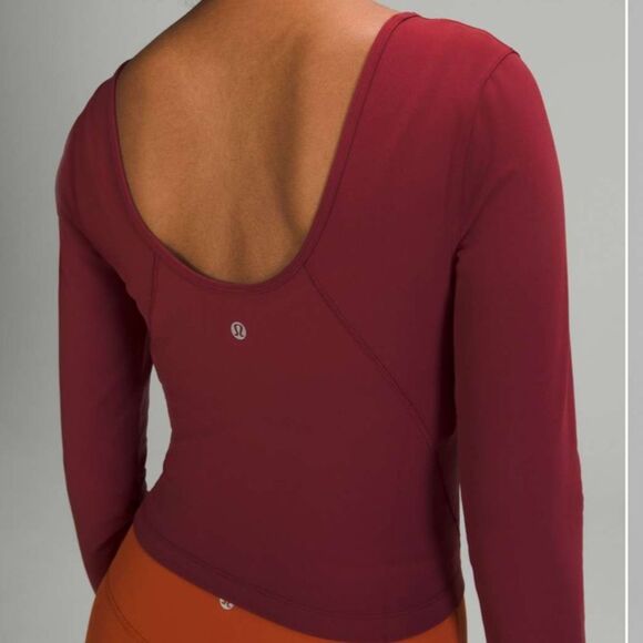 Lululemon Women’s 8 Align Long Sleeve Mulled Wine Buttery Soft Minimalist New - Picture 11 of 11